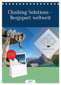 Produktbild: Tischplaner 2027 - Climbing Solutions - Bergsport weltweit (A5 Tischkalender zum Aufstellen) CALVENDO