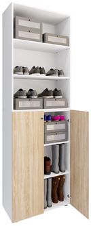 Produktbild: XL Holz Gro&szlig;er Schuhschrank Schuhkommode Lona 6