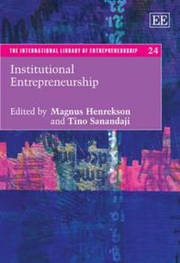 Produktbild: Institutional Entrepreneurship