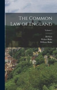 Produktbild: The Common Law of England; Volume 1