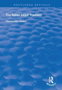 Produktbild: The Italian Legal Tradition