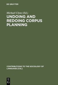 Produktbild: Undoing and Redoing Corpus Planning