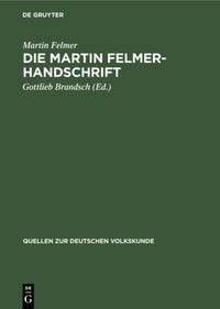 Produktbild: Die Martin Felmer-Handschrift