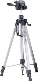 Produktbild: Cullmann Alpha 2800 Dreibeinstativ 1/4 Zoll Arbeitsh&ouml;he=67.5 - 184.5 cm Aluminium inkl. Tasche, Kugelkopf, 3D-Neiger