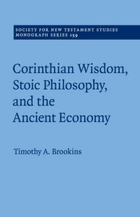 Produktbild: Corinthian Wisdom, Stoic Philosophy, and the Ancient Economy