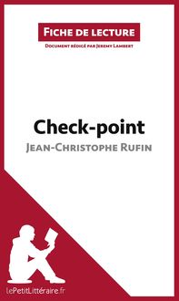 Produktbild: Check-point de Jean-Christophe Rufin (Fiche de lecture)