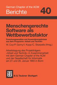 Produktbild: Menschengerechte Software als Wettbewerbsfaktor
