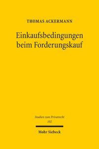 Produktbild: Einkaufsbedingungen beim Forderungskauf