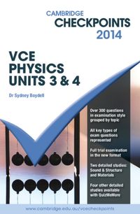 Produktbild: Boydell, S: Cambridge Checkpoints VCE Physics Units 3 and 4