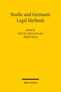 Produktbild: Nordic and Germanic Legal Methods