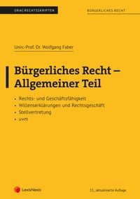 Produktbild: B&uuml;rgerliches Recht - Allgemeiner Teil (Skriptum)