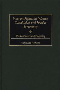 Produktbild: Inherent Rights, the Written Constitution, and Popular Sovereignty