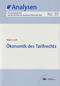 Produktbild: &Ouml;konomik des Tarifrechts