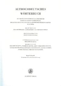 Produktbild: Althochdeutsches W&ouml;rterbuch / Band V: K-L, 16.-18. Lieferung (loscon bis lyuzilun)