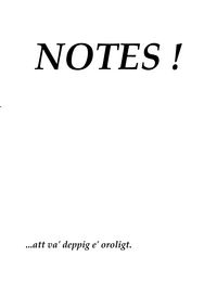 Produktbild: Notes !