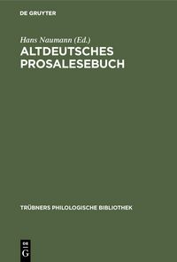 Produktbild: Altdeutsches Prosalesebuch