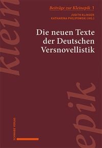 Produktbild: Die neuen Texte der Deutschen Versnovellistik