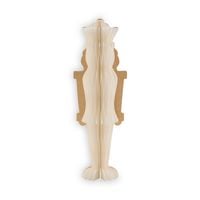 Produktbild Nussknacker Wabendekor 30 cm weiß