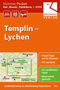 Produktbild: Klemmer Pocket Rad-, Wander- und Paddelkarte Templin - Lychen 1 : 50 000