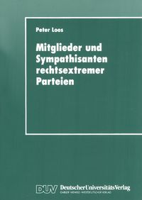 Produktbild: Mitglieder und Sympathisanten rechtsextremer Parteien
