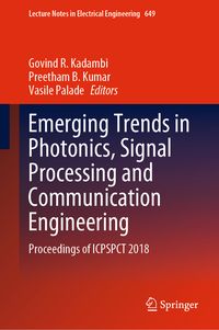 Produktbild: Emerging Trends in Photonics, Signal Processing and Communication Engineering
