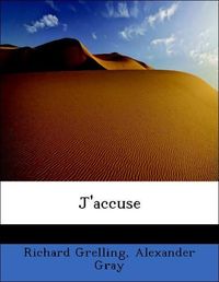 Produktbild: Grelling, R: J'accuse