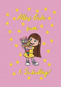 Produktbild: Alles Gute zum 1. Schultag! (M&auml;dchen)