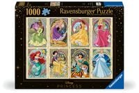 Produktbild: Erwachsenenpuzzle 1000 Teile - Disney Prinzessinnen - Nouveau Art Prinzessinnen