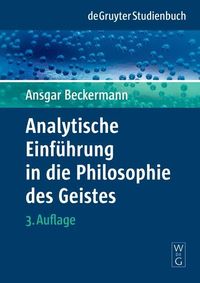 Produktbild: Analytische Einf&uuml;hrung in die Philosophie des Geistes