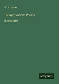 Produktbild: Foliage; Various Poems