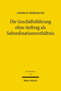 Produktbild: Die Gesch&auml;ftsf&uuml;hrung ohne Auftrag als Subordinationsverh&auml;ltnis