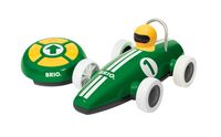 BRIO 30414 Rennwagen Racing Green - Schnittiger Sportwagen mit kindgerechter RC-Fernsteuerung - Empfohlen ab 2 Jahren