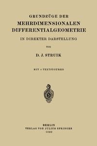 Produktbild: Grundz&uuml;ge der Mehrdimensionalen Differentialgeometrie