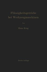 Produktbild: Fl&uuml;ssigkeitsgetriebe bei Werkzeugmaschinen