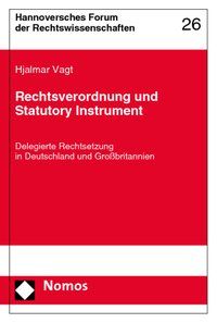 Produktbild: Rechtsverordnung und Statutory Instrument