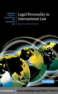 Produktbild: Legal Personality in International Law