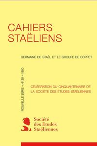 Produktbild: Cahiers Staeliens N.28; Celebration du Cinquantenaire de la Societe