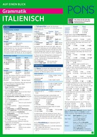 Produktbild: PONS Grammatik auf einen Blick Italienisch