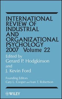 Produktbild: International Review of Industrial and Organizational Psychology 2007, Volume 22