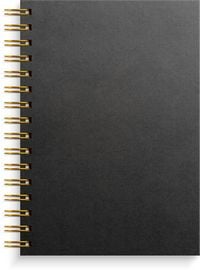 Produktbild: Burde Notizbuch A5 schwarz/gold