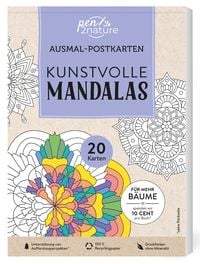 Produktbild: Ausmal-Postkarten Kunstvolle Mandalas | 20 Karten
