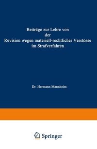 Produktbild: Beitr&auml;ge zur Lehre von der Revision Wegen Materiellrechtlicher Verst&ouml;sse im Strafverfahren