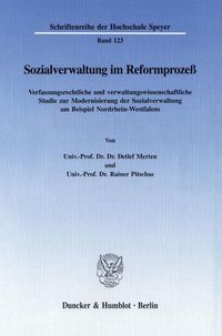 Produktbild: Sozialverwaltung im Reformproze&szlig;.
