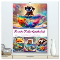 Produktbild: Tierische Kaffee Gesellschaft (hochwertiger Premium Wandkalender 2026 DIN A2 hoch), Kunstdruck in Hochglanz