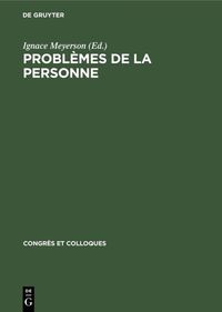 Produktbild: Probl&egrave;mes de la personne