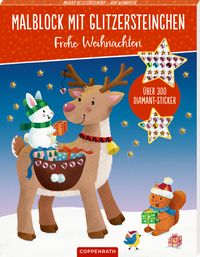 Produktbild: Malblock mit Glitzersteinchen - Frohe Weihnachten