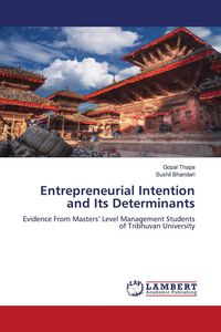Produktbild: Entrepreneurial Intention and Its Determinants