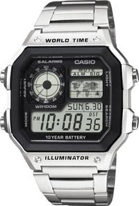 Produktbild: Casio Quarz Armbanduhr AE-1200WHD-1AVEF (B x H x T) 42.1 x 45 x 12.5 mm Geh&auml;usematerial=Harz Material (Armband)=Edelstahl