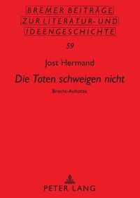 Produktbild: &laquo;Die Toten schweigen nicht&raquo;