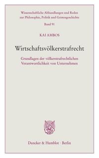 Produktbild: Wirtschaftsv&ouml;lkerstrafrecht.